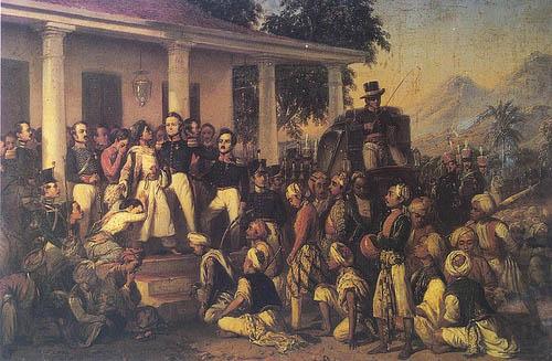 Raden Saleh Depicts the arrest of prince Diponegoro at the end of the Javan War china oil painting image